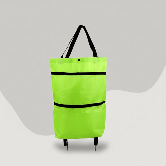 Foldable Shopping Cart Bag with Rolling Wheels