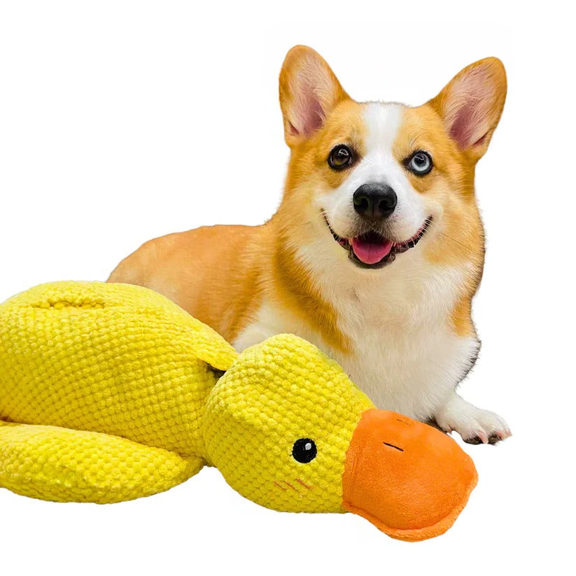 Durable Squeaky Duck Chew Toy for Dogs and Pets