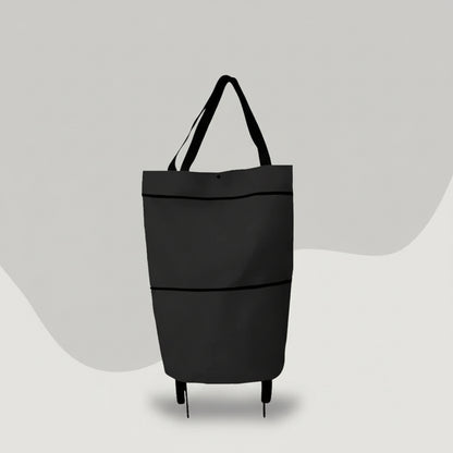 Foldable Shopping Cart Bag with Rolling Wheels