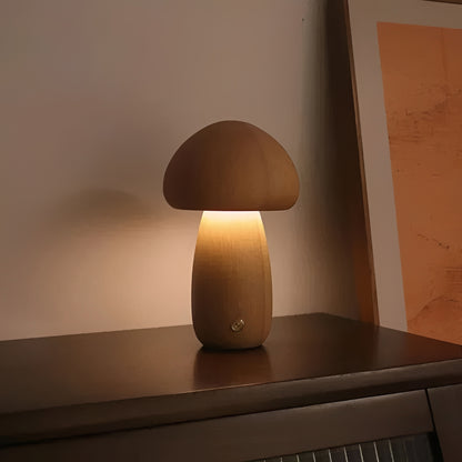 Decorative Mushroom Table Lamp with Dimmable LED Night Light