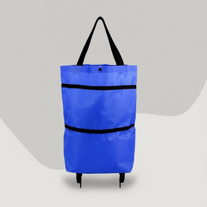 Foldable Shopping Cart Bag with Rolling Wheels