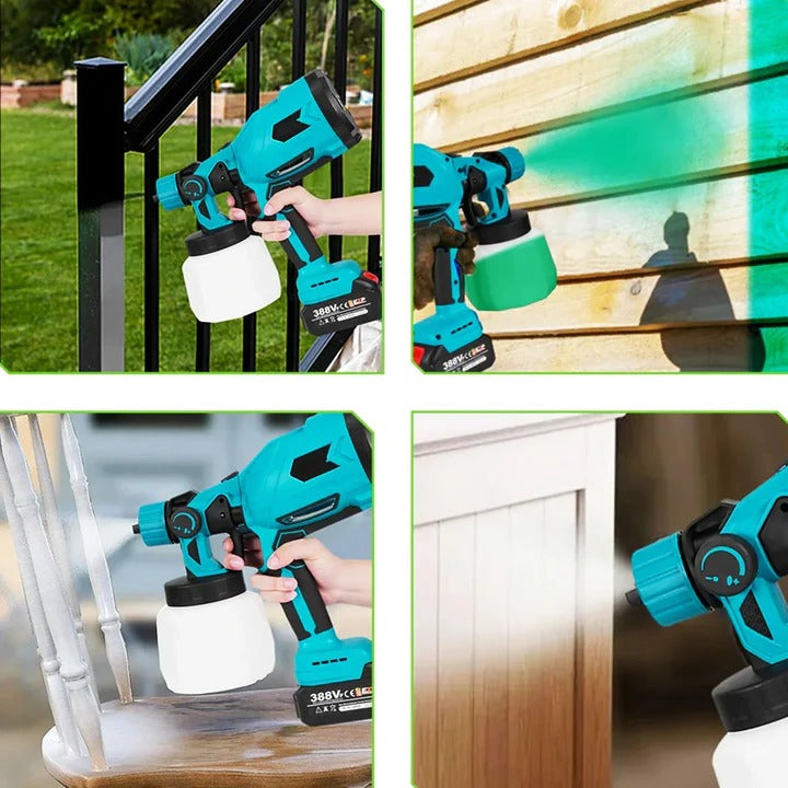 Cordless Electric Paint Sprayer with Adjustable Spray Pattern
