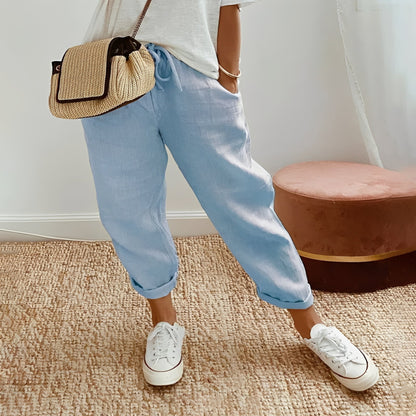 Breathable Cotton Pants with Moisture Wicking