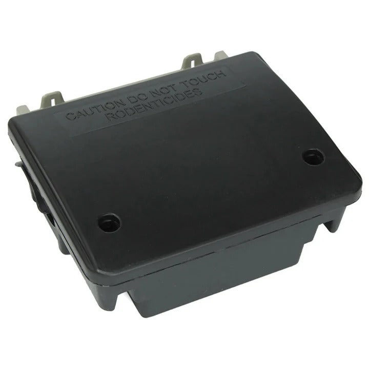Reusable Rodent Bait Station Trap with Locking Lid and Removable Tray Design