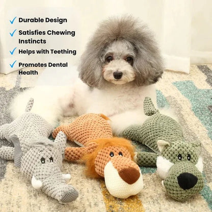 Rugged Plush Toy and Sturdy Fabric Plaything for Pets