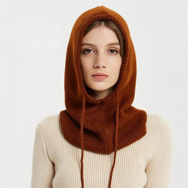 Cashmere Knitted Winter Hat with Soft Ribbed Design