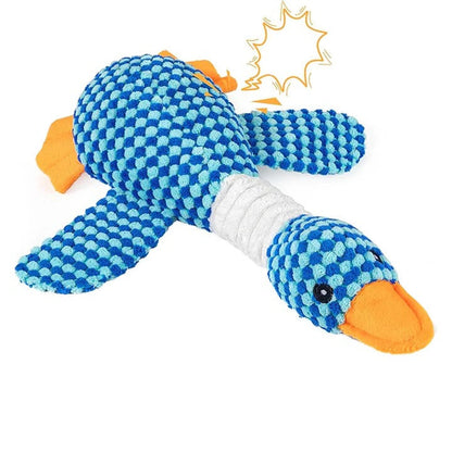 Stuffed Animal Squeaky Chew Toy for Dogs with Durable Plush Fabric