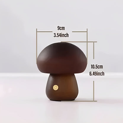 Decorative Mushroom Table Lamp with Dimmable LED Night Light