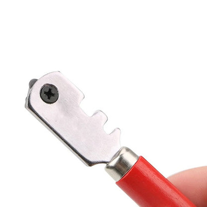 Diamond Tip Glass and Tile Scorer with Weighted Head and Side Notch