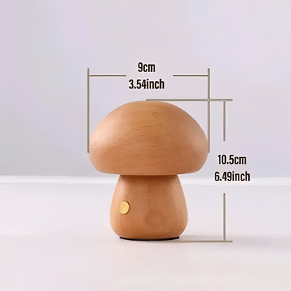Decorative Mushroom Table Lamp with Dimmable LED Night Light