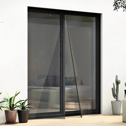 Magnetic Screen Door Net for Mosquito Protection Support