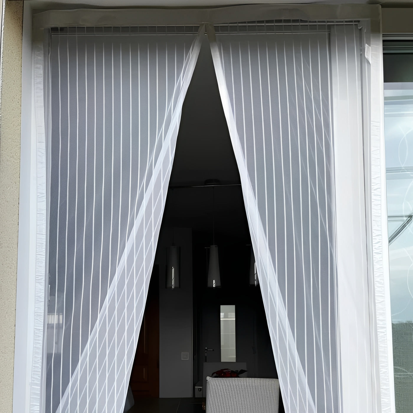 Magnetic Screen Door Net for Mosquito Protection Support