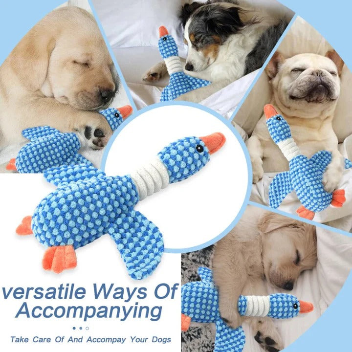 Stuffed Animal Squeaky Chew Toy for Dogs with Durable Plush Fabric