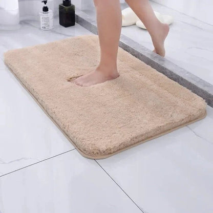 Faux Fur Bathroom Rug with Plush Pile
