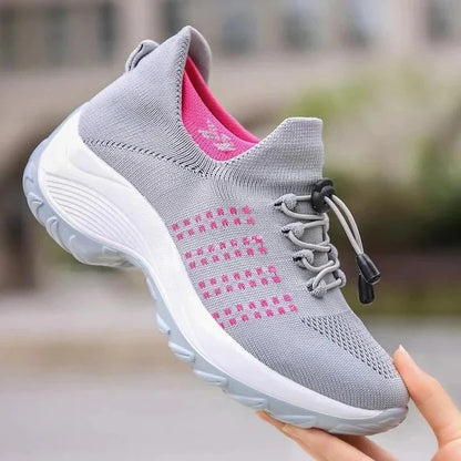 Unisex Walking Sneakers with EVA Sole and Breathable Mesh