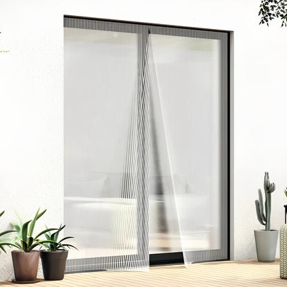 Magnetic Screen Door Net for Mosquito Protection Support
