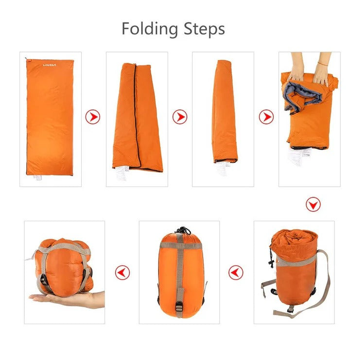 Lightweight Sleeping Bag with Compression Sack for Camping Travel