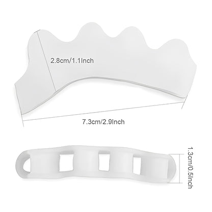 Silicone Toe Spacer Bands for Alignment Support, 1 Pair