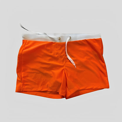 Quick-Dry Swim Trunks with Elastic Waistband for Men