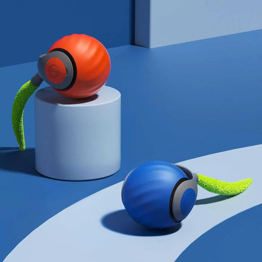 Motion Activated Cat Toys with Feather Tail, 2 Pack Bundle