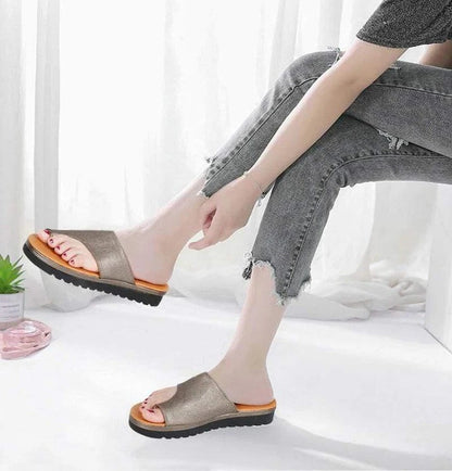 Orthopedic Platform Sandals with Spacious Toe Design