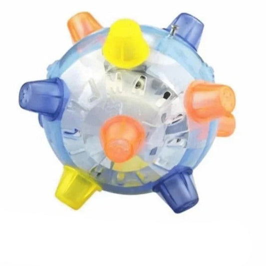 LED Jumping Ball for Dogs, Interactive Bouncing Light-Up Toy