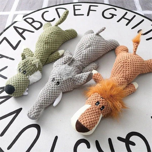 Rugged Plush Toy and Sturdy Fabric Plaything for Pets