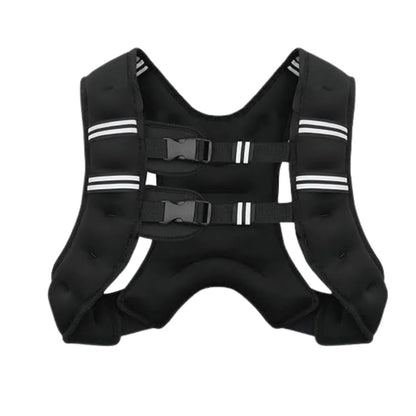 Reflective Adjustable Weight Training Vest for Fitness and Endurance Workouts