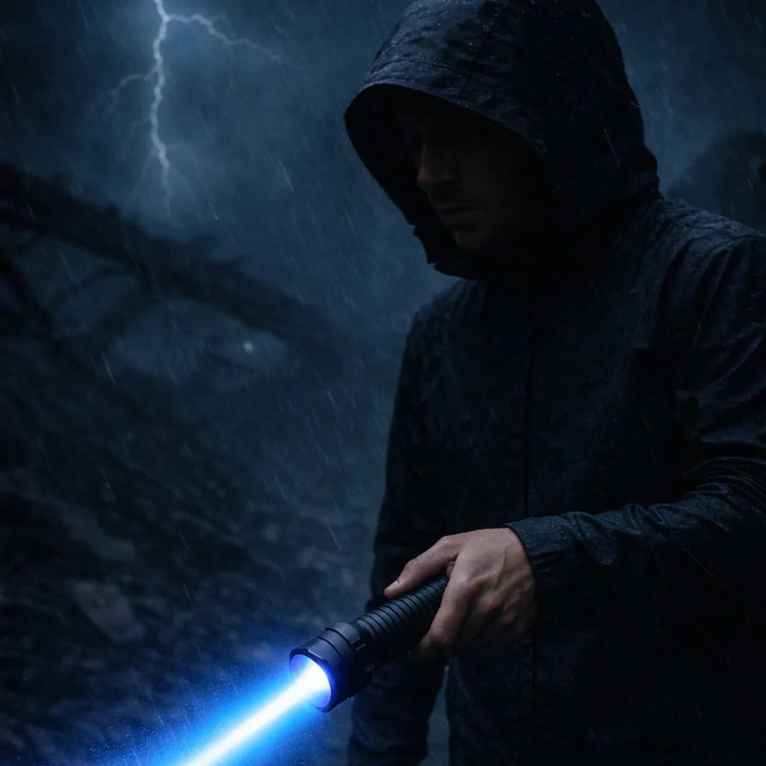 Blue Beam Laser Flashlight with High Output