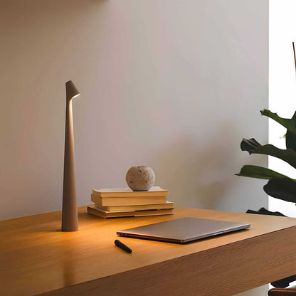 Cordless Aluminum Desk Lamp with 3-Level Dimming and USB Charging