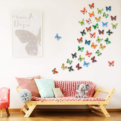 Illuminated 3D Butterfly Wall Decoration with LED Accent Lighting