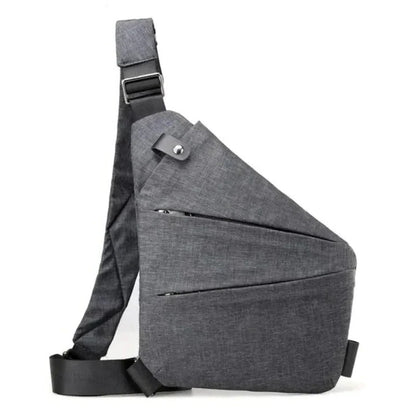 Unisex Water Resistant Crossbody Sling Bag with Anti Theft Zippers and Adjustable Strap