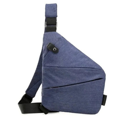 Unisex Water Resistant Crossbody Sling Bag with Anti Theft Zippers and Adjustable Strap
