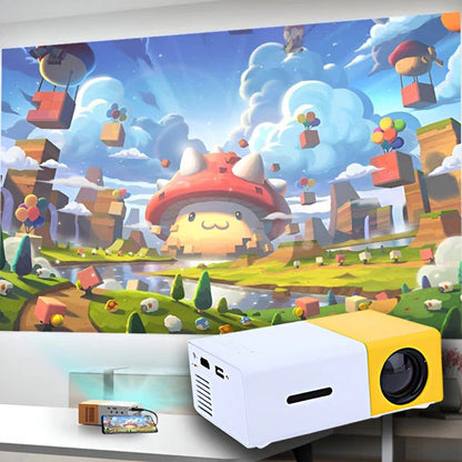 Compact Mini Projector for Home Cinema and Entertainment