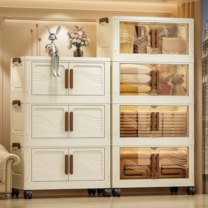 Modular Storage Bins with Hinged Doors and Water Resistant Seal