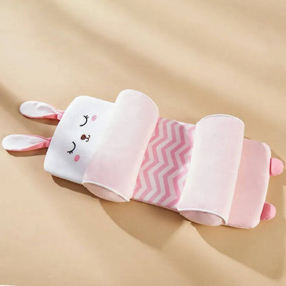 Infant Head Shaping Pillow with Adjustable Side Cushions and Buckwheat Filling