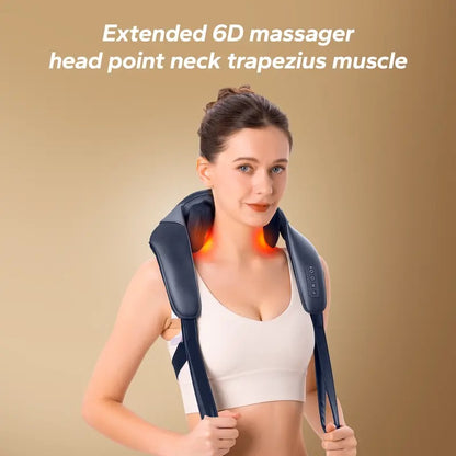Hands Free Neck and Shoulder Massager with Adjustable Heat