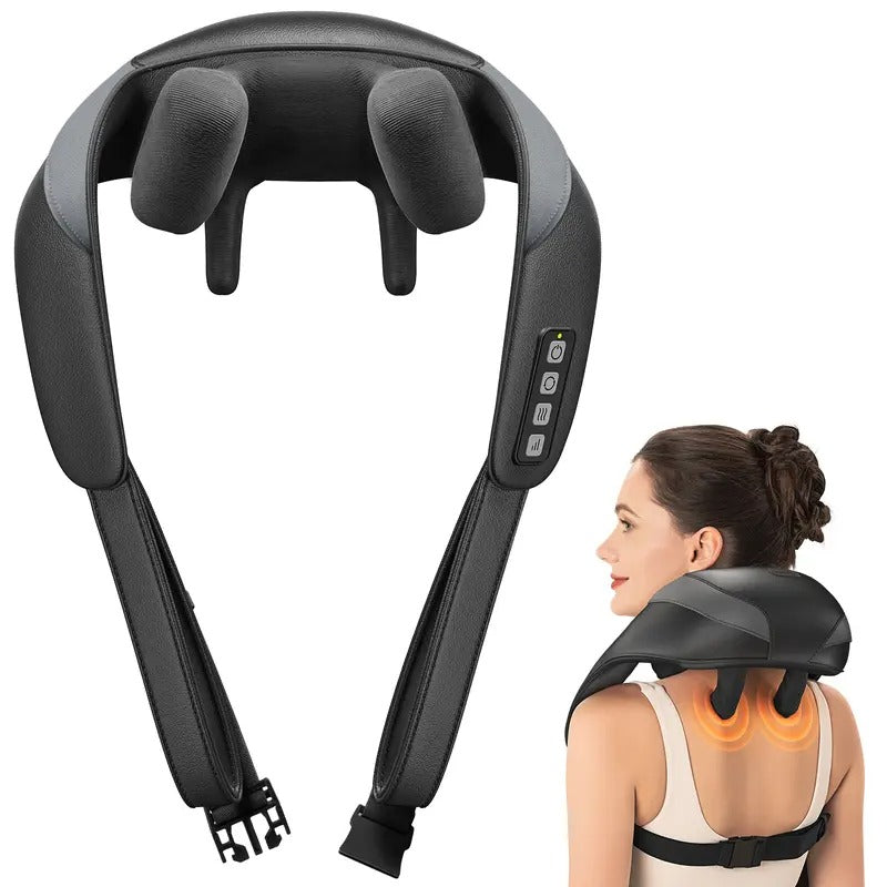 Hands Free Neck and Shoulder Massager with Adjustable Heat
