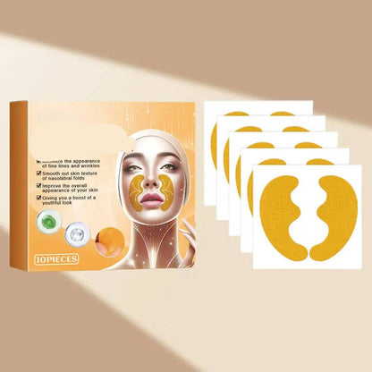 Hydrating Facial Patches for Smile Lines, 10 Pack