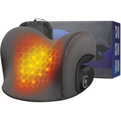 Heated Neck Support Relaxer with Adjustable Warmth and Massage Points