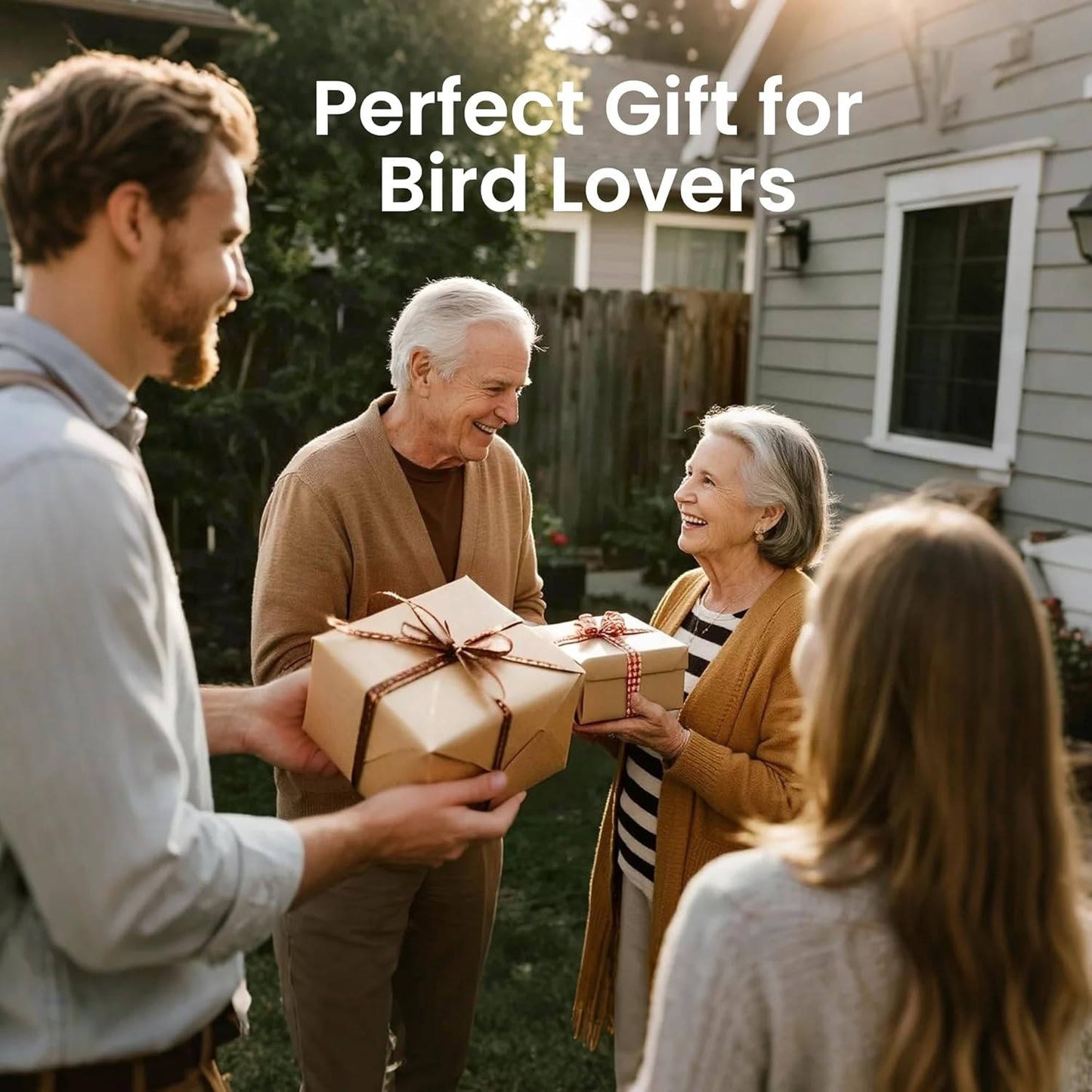 Smart Bird Feeder with Camera, Solar Powered 2K Video
