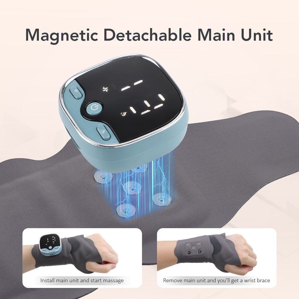 Electric Hand Massager with Heat, 5 Modes and 9 Levels Intensity