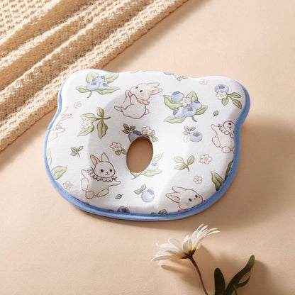 Baby Head Support Pillow with U Shaped Cradle and Moisture Wicking Velvet, Newborn to Toddler