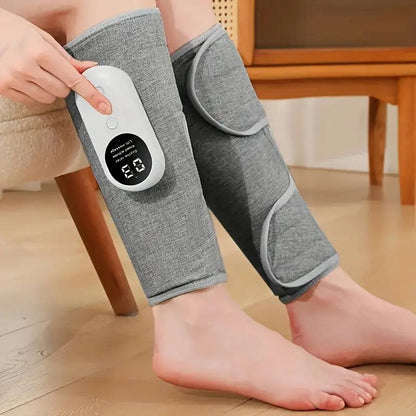 Rechargeable Cordless Air Compression Massager with Heat and Calf Wraps