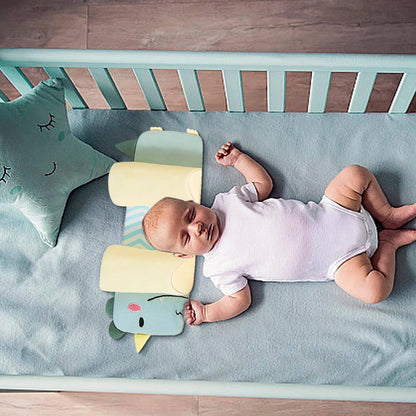 Infant Head Shaping Pillow with Adjustable Side Cushions and Buckwheat Filling