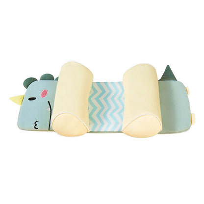 Infant Head Shaping Pillow with Adjustable Side Cushions and Buckwheat Filling