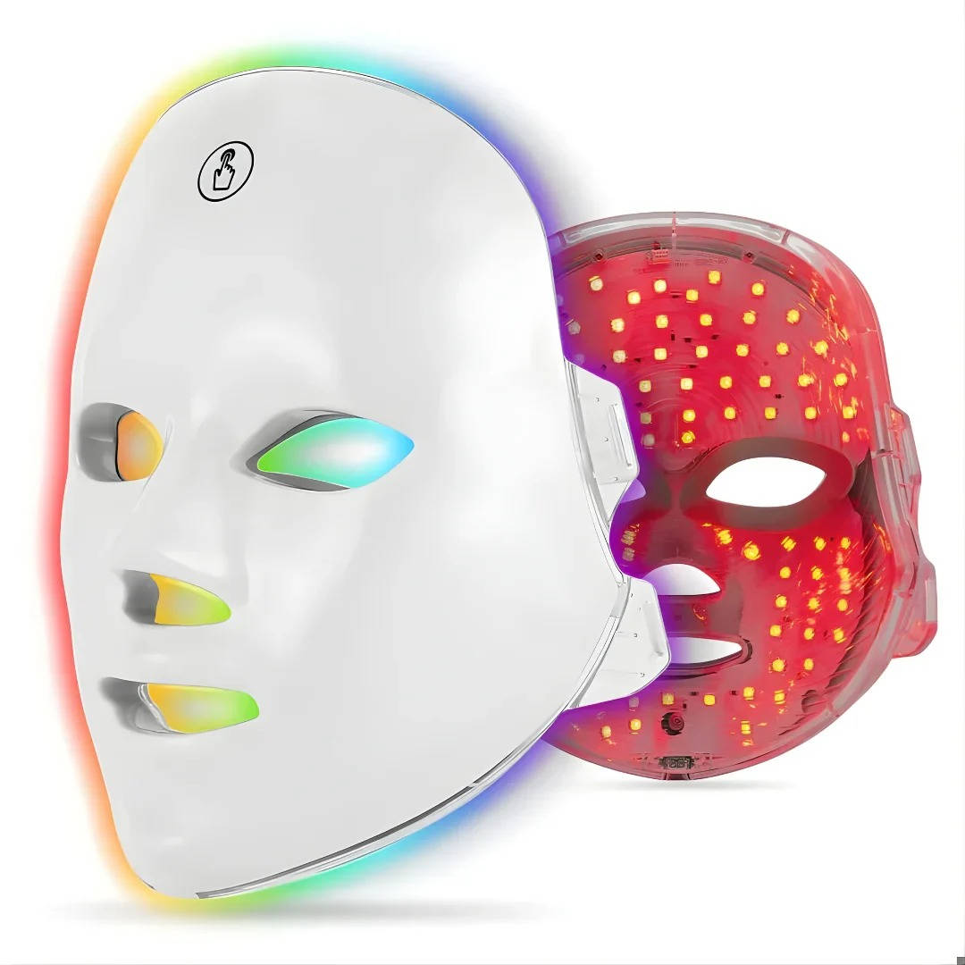 Cordless 7 Color LED Face Mask with Adjustable Straps