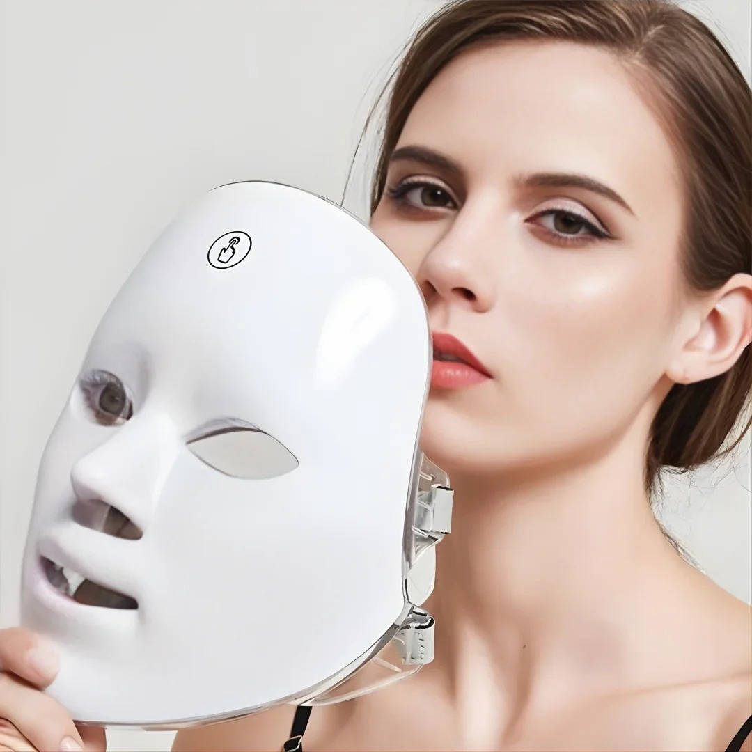 Cordless 7 Color LED Face Mask with Adjustable Straps