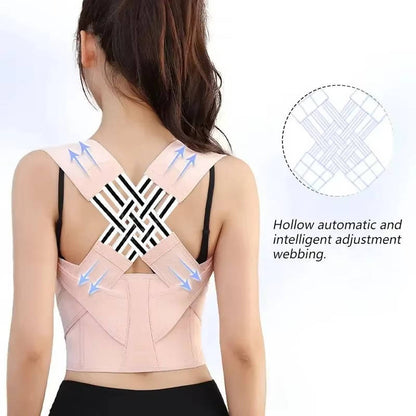 Adjustable Posture Support Brace with Breathable Shoulder Straps