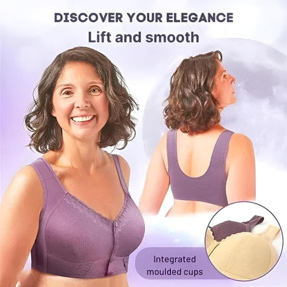 EasyLift Bra Front Closure Cotton Soft Wireless Bra